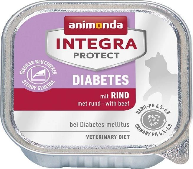 Animoda Animonda Integra Diabetes 100 g konservuotas pašaras katėms su jautiena