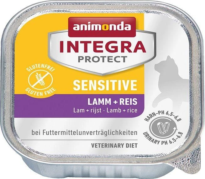 Animoda Kačių Maistas - ANIMONDA Integra Protect Sensitive su ėriena ir ryžiais Wet 100g
