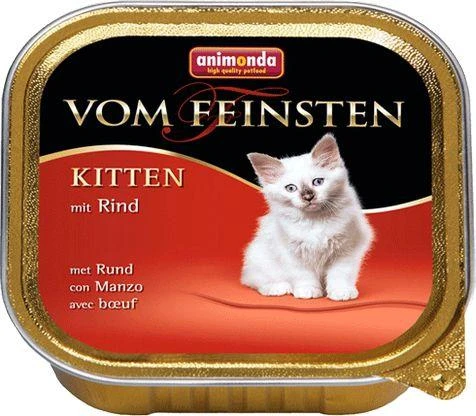 Animoda Animonda Vom feinsten su jautiena, konservai jaunoms katėms 100g