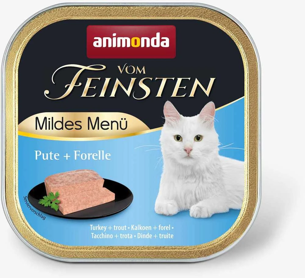Animoda ANIMONDA Vom Feinsten Mild Menu kalakutiena ir upėtakiai - šlapias kačių ėdalas - 100 g