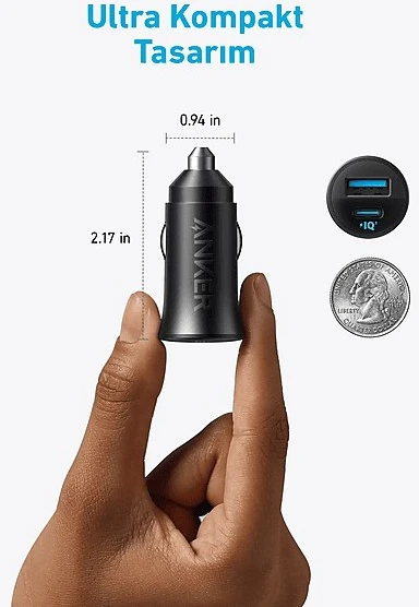 Įkroviklis Anker Car Charger (30W, 2 Ports)