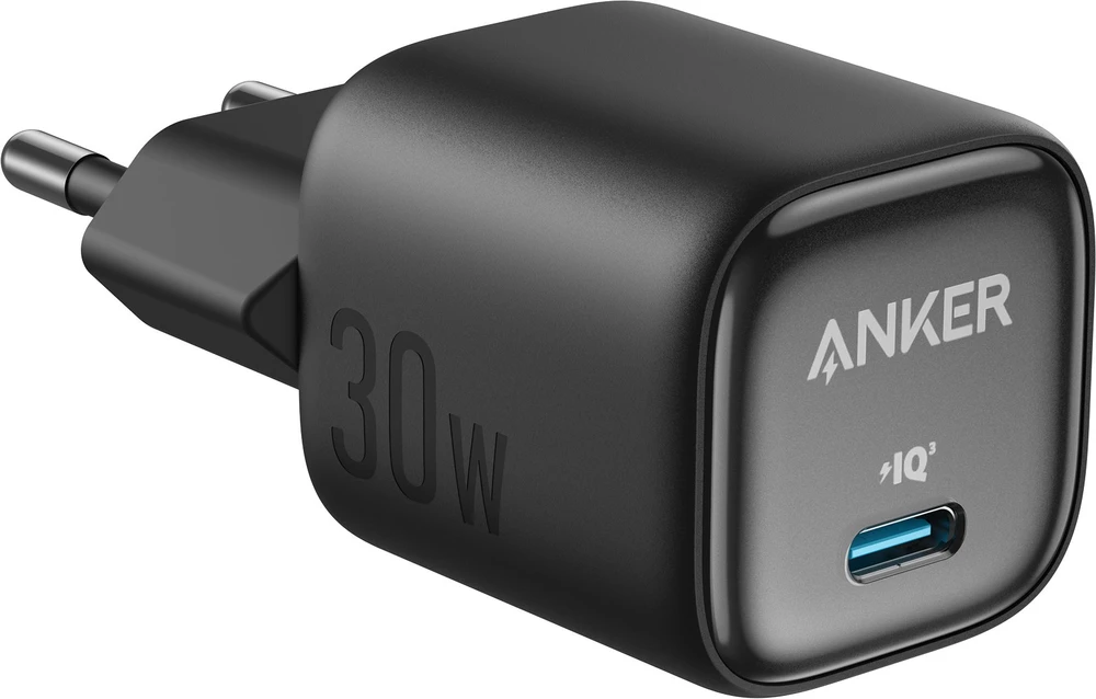 Įkroviklis Anker ANKER Charger 30W kompaktes GaN Schnellladeger�t 1x USB-C juodas