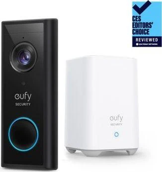 Durų skambučio, kameros ir stotelės komplektas Anker Eufy Video Doorbell 2K