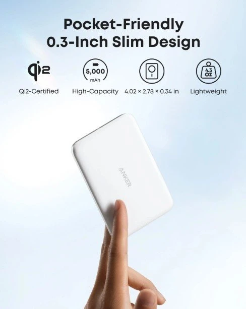 Anker Nano Power Bank 5K balta