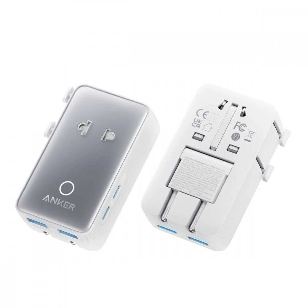 Anker Nano adapteris: priekis ir nugarėlė su jungtimis