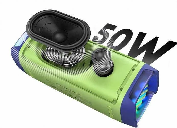 Anker Soundcore Speaker | Boom 3i | 50 W | Atsparus vandeniui | Bluetooth | Belaidė jungtis | Portable | Žalias
