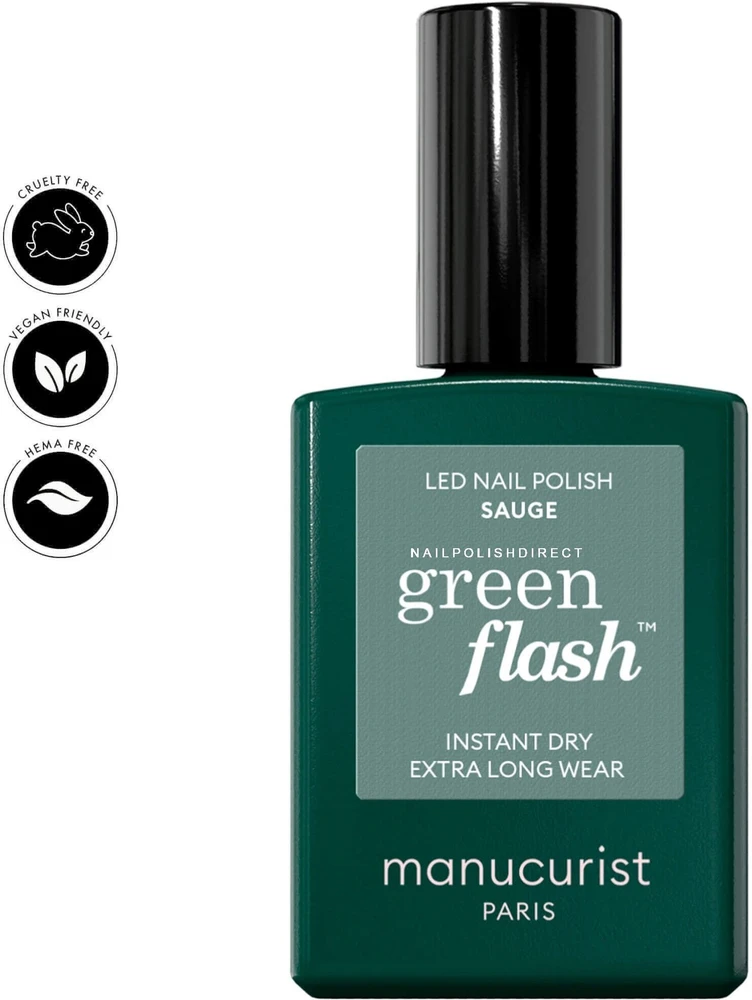 Anny Manucurist Žalias Flash Nagų lakas lakier do paznokci Sauge 15ml