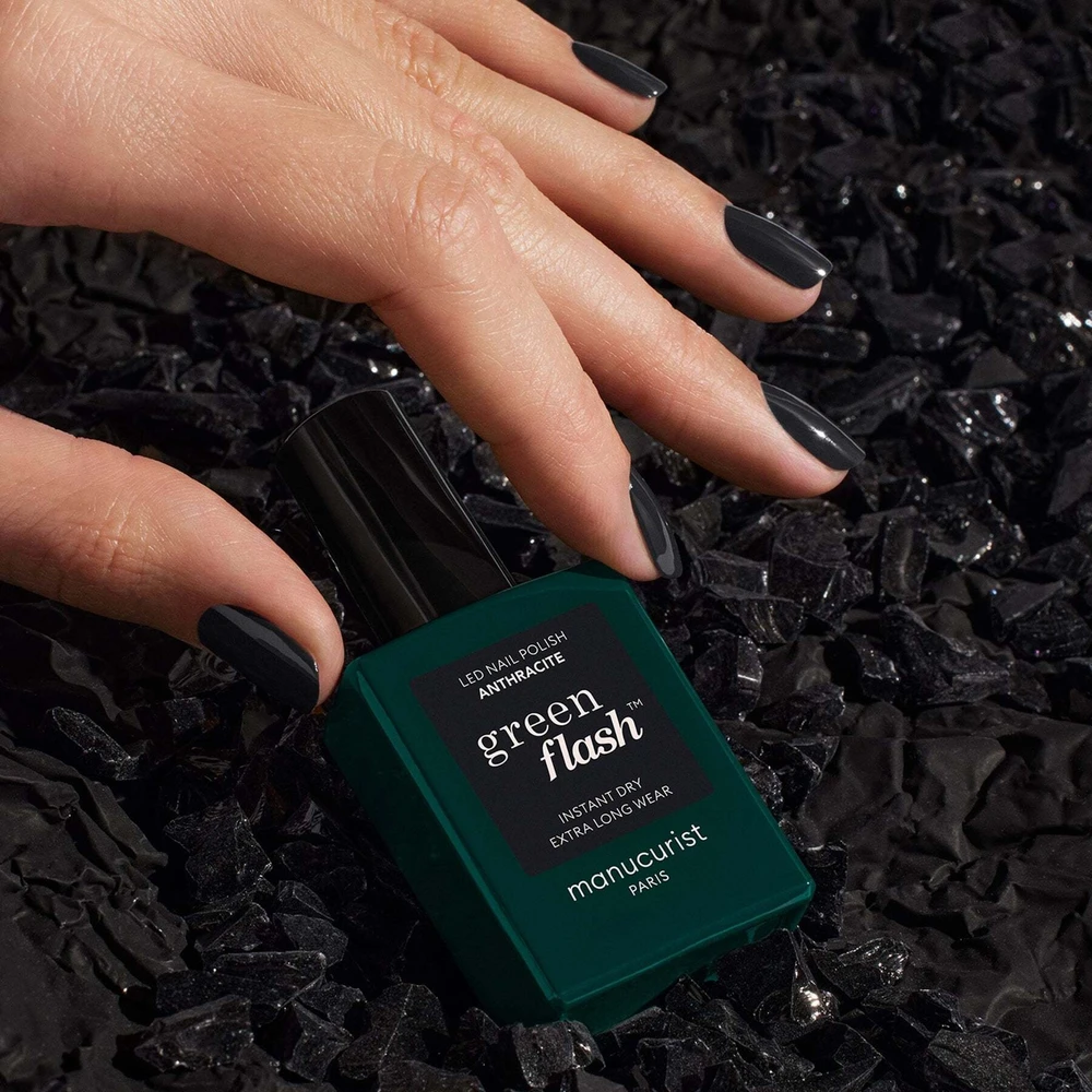 Anny Manucurist Žalias Flash Nagų lakas lakier do paznokci Anthracite 15ml