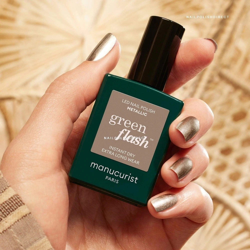 Anny Manucurist Žalias Flash Nagų lakas lakier do paznokci Metallic 15ml