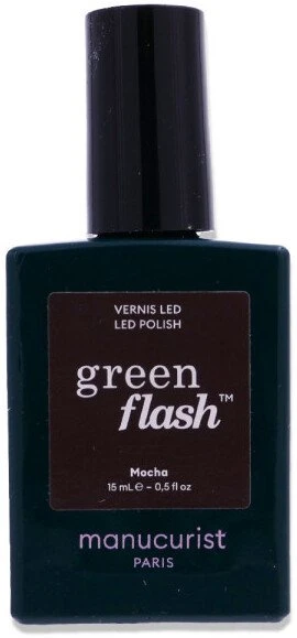 Manucurist Žalias Flash Nagų lakas lakier do paznokci Mocha 15ml