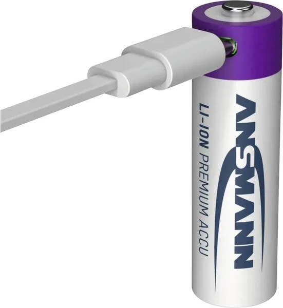Ansmann 1312-0044 Li-Ion baterijos AA tipo 2200, 4 vnt., su dėžute