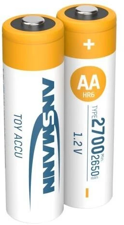 Ansmann Akumuliatoriai NiMH AA/HR6 2700mAh 1.2V - 2 vnt. (1312-0037)