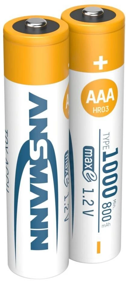Ansmann Akumuliatoriai NiMH AAA/HR03 1000mAh 1.2V - 2 vnt. (1311-0029)