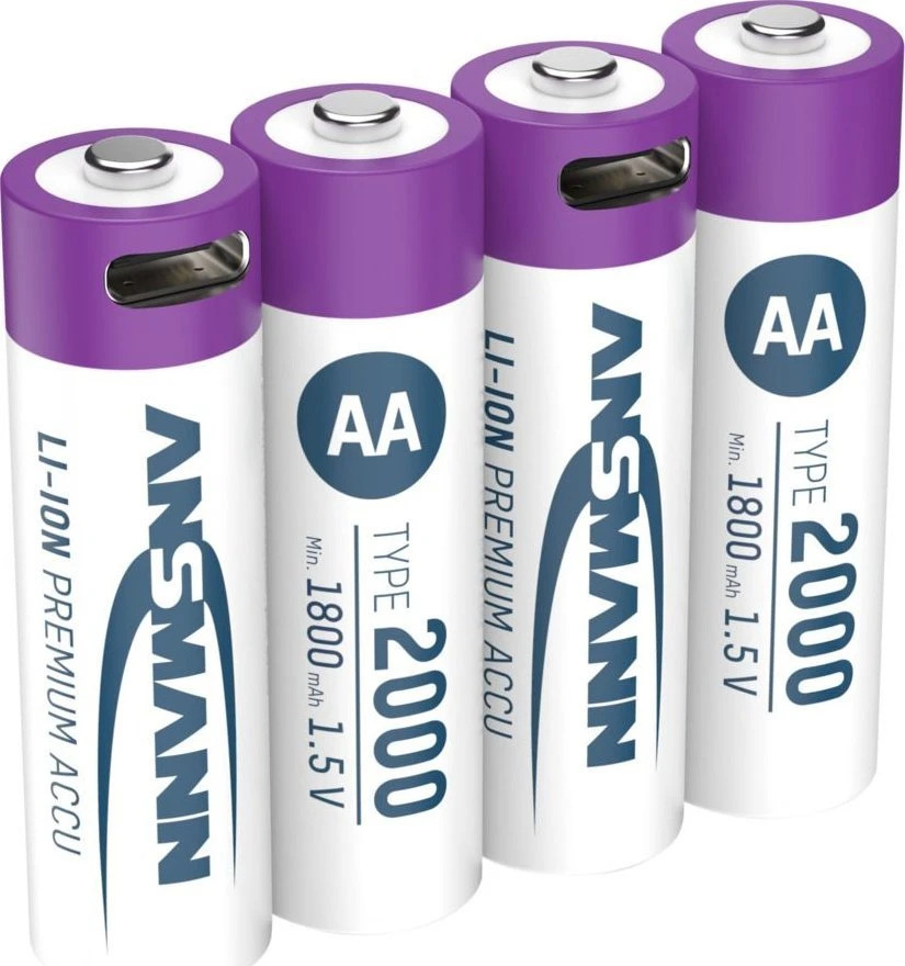 Ansmann ACCU AA 1.5V 2000MAHUSB-C.MAX2A 4PCS