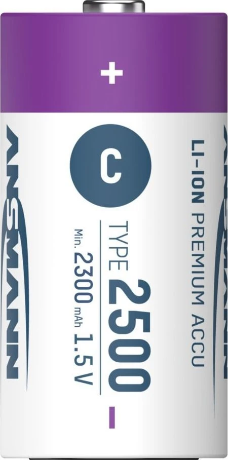 Ansmann ANSMANN 1313-0004 Li-Ion rechargeable batteries Baby C type 2500 (min. 2300 mAh) 2-pack box