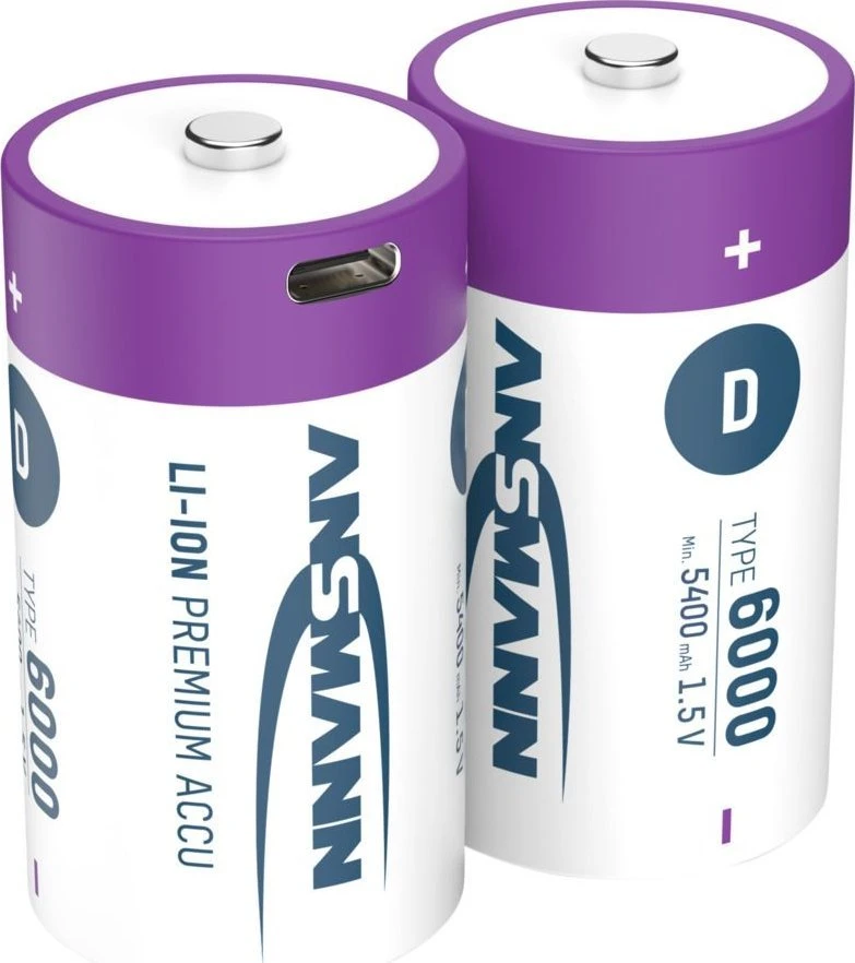 Ansmann 1314-0005 buitinė baterija Įkraunama baterija D Ličio-jonų (Li-Ion)
