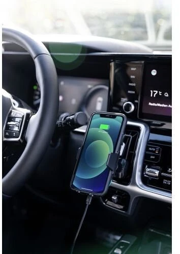 Ansmann WiLine 15 automobilio laikiklis 15 W su Qi įkrovimu 1000-0033