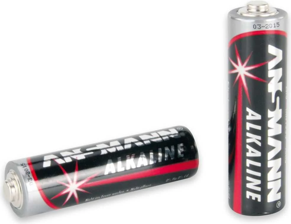 1x20 Ansmann Alkaline Mignon AA LR 6 raudonų linijų dėžutė