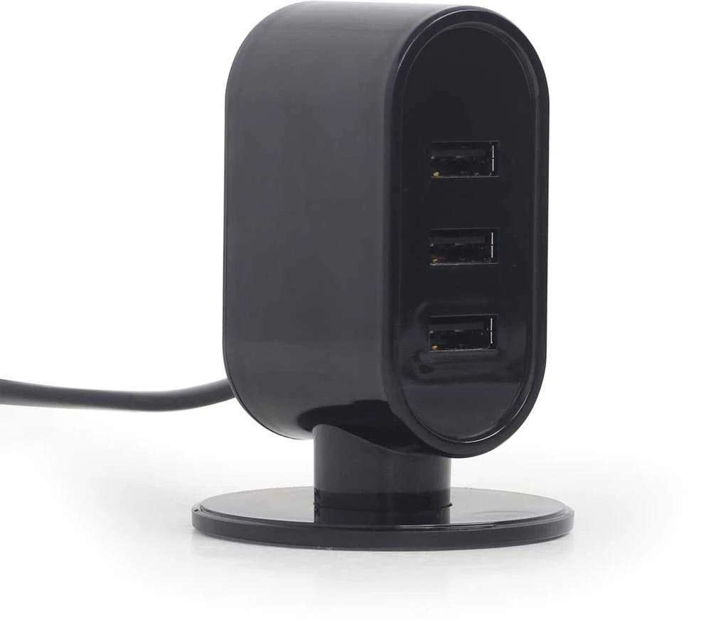 EnerGenie Gembird Universal USB Tischladegerät Juodas 3.1 A EG-U3C3A-01-MX
