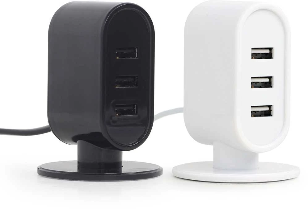 EnerGenie Gembird Universal USB Tischladegerät Juodas 3.1 A EG-U3C3A-01-MX