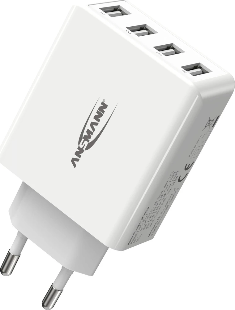 Ansmann namų įkroviklis HC430 4xUSB 3000mA baltas