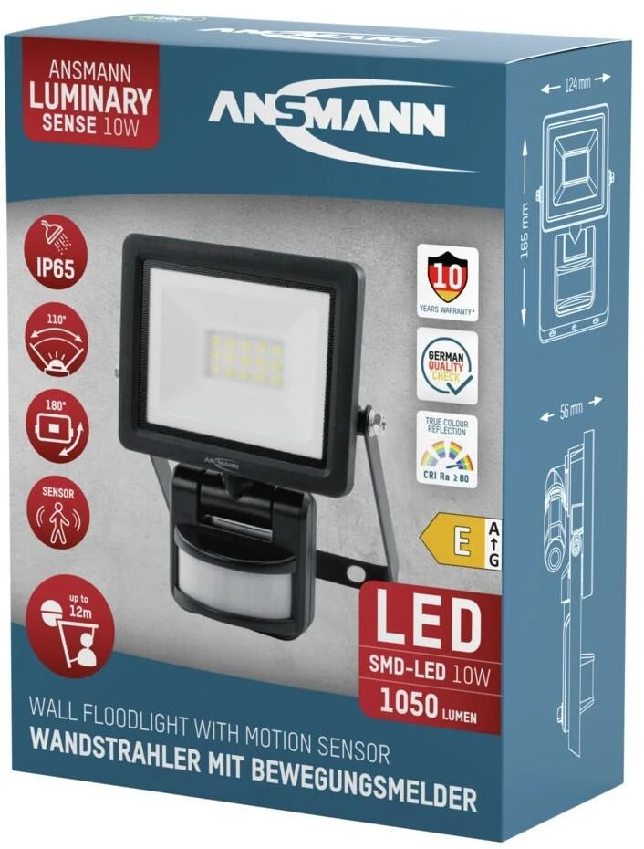 Ansmann Lempa WFL10W-S 10W juoda (1600-0621)