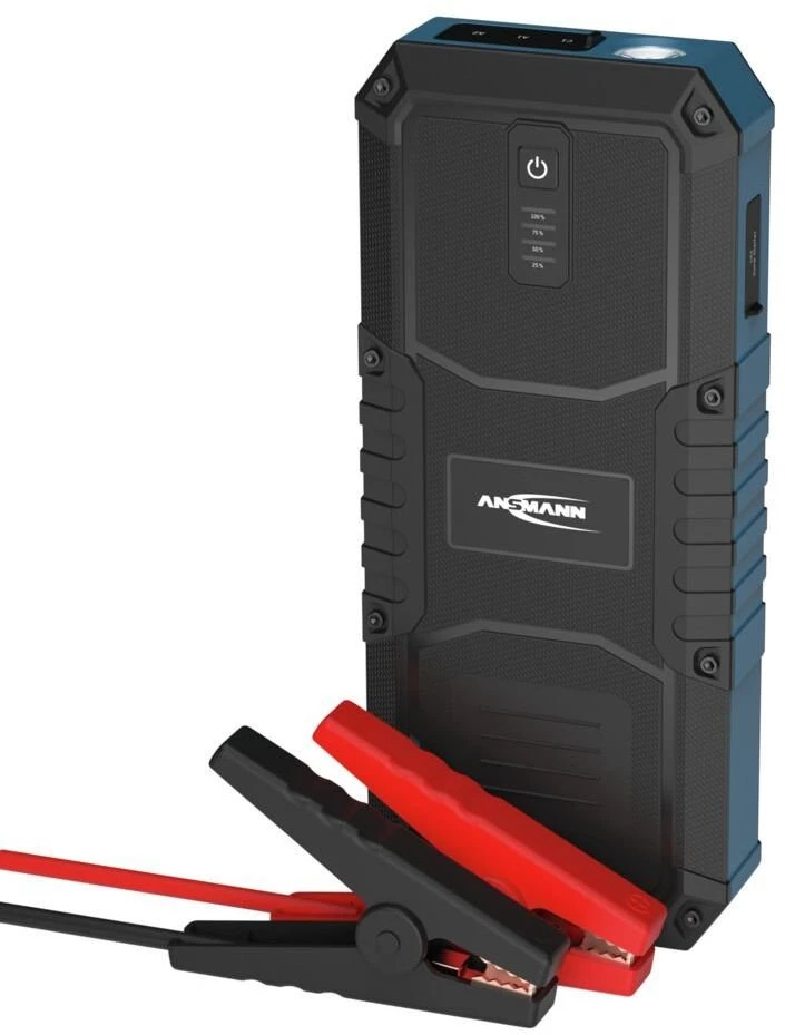 Išorinis akumuliatorius (Powerbank) su automobilio užvedimo funkcija 600A/2500A 59.2Wh IP65 USB-A/USB-C 15W Jump Starter 16.0 ANSMANN