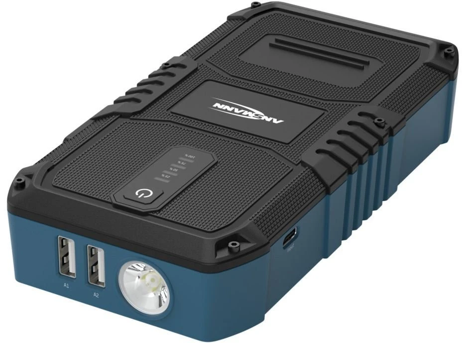 Išorinis akumuliatorius (Powerbank) su automobilio užvedimo funkcija 400A/1500A 37Wh USB-A 12W Jump Starter 10.0 ANSMANN