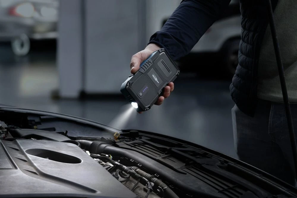 Išorinis akumuliatorius (Powerbank) su automobilio užvedimo funkcija 400A/1500A 37Wh USB-A 12W Jump Starter 10.0 ANSMANN