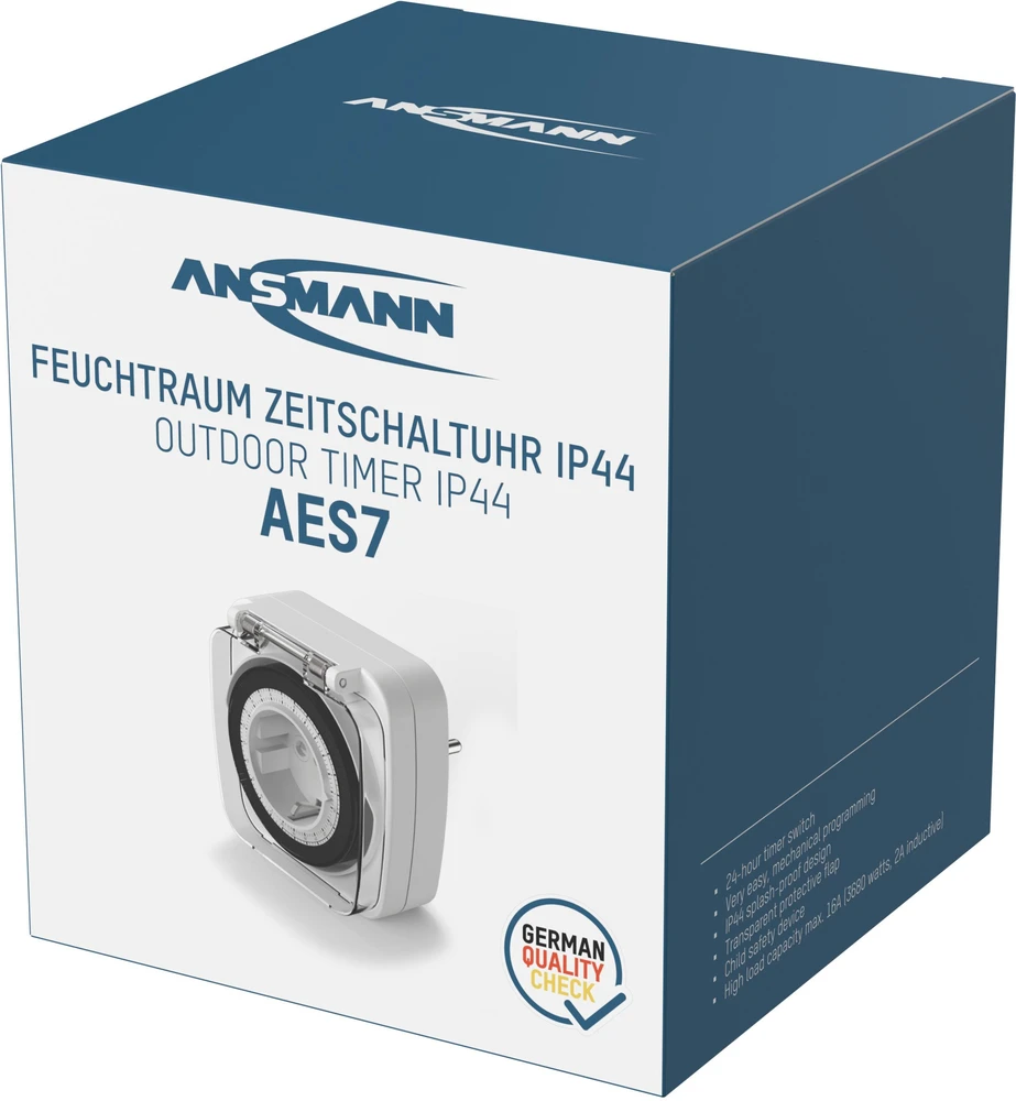 Ansmann Laiko jungiklis Mechaninis laiko programatorius ANSMANN AES7