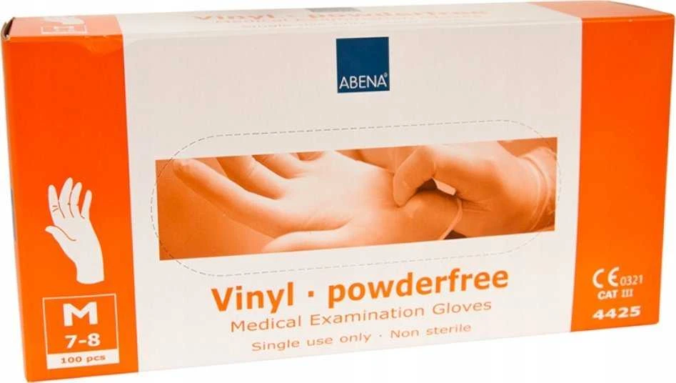 Abena Other Medicininės apžiūros vinilo pirštinės 100 vnt. (7-8 M dydžio)