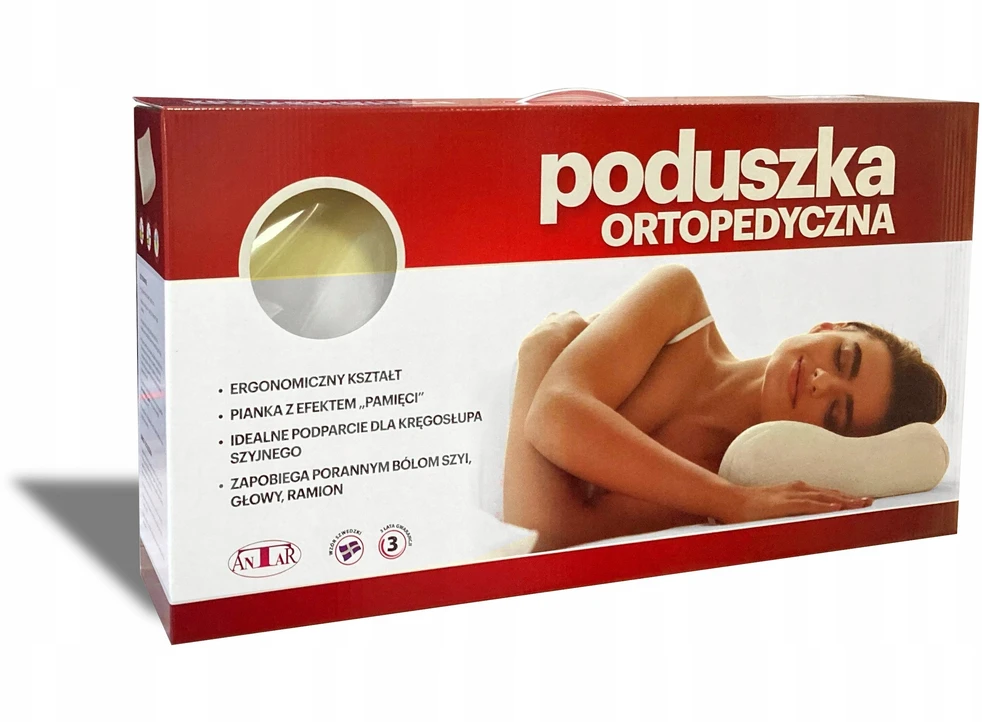 Antar kontūrinė pagalvė, pagaminta iš viskoelastinio putplasčio AT03002