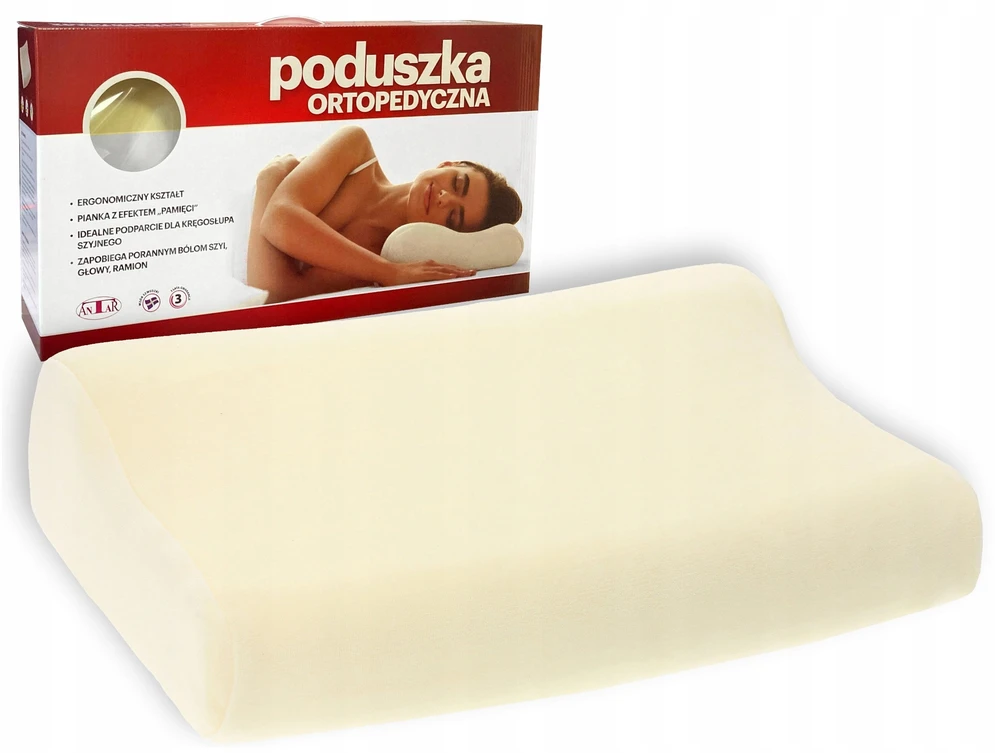 Antar kontūrinė pagalvė, pagaminta iš viskoelastinio putplasčio AT03002