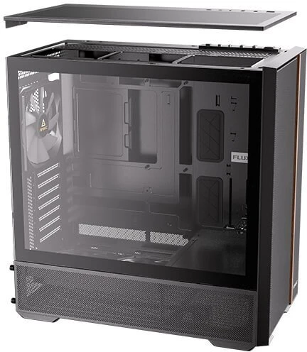 Antec FLUX REAR Juodas dėklas