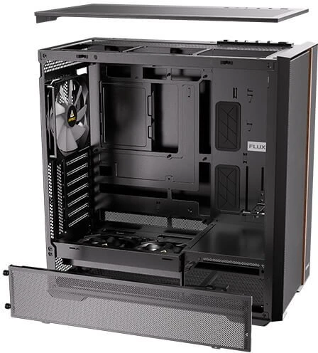 Antec FLUX REAR Juodas dėklas