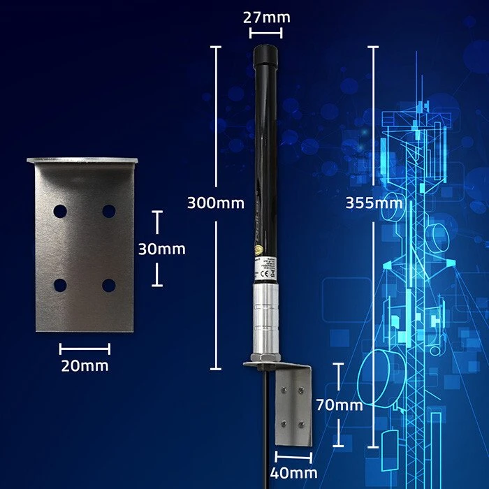 Qoltec 4G LTE antena 15dBi išorinė SMA fibra