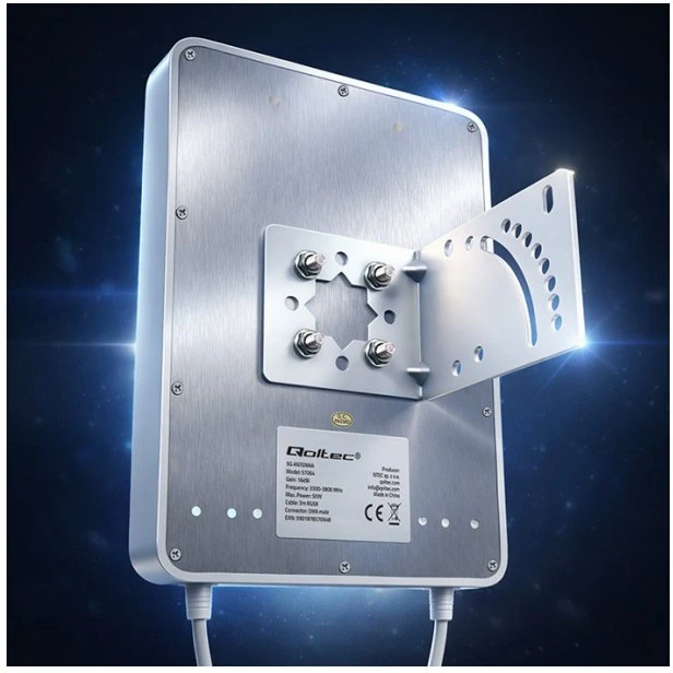 Ryšio stiprintuvas Qoltec Antena 5G LTE | SMA | 3300-3800MHz | montavimas lauke