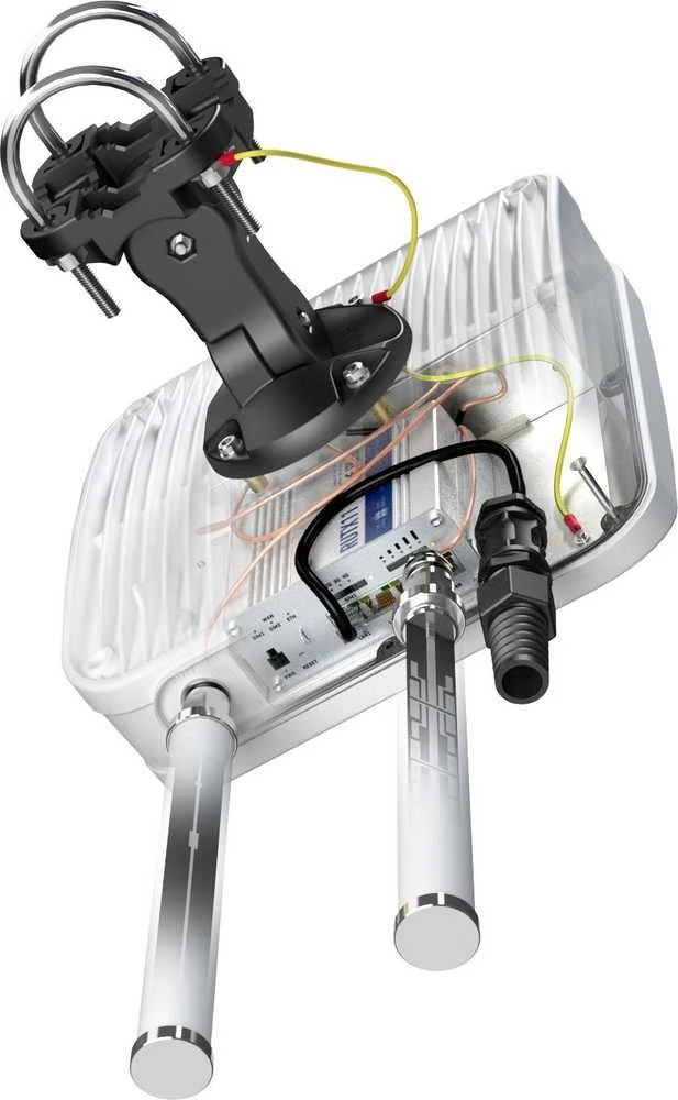 „Wi-Fi“ + LTE + GPS + „Bluetooth“ antena „QuWireless QuMax AX11M“, skirta „Teltonika RUTX11“