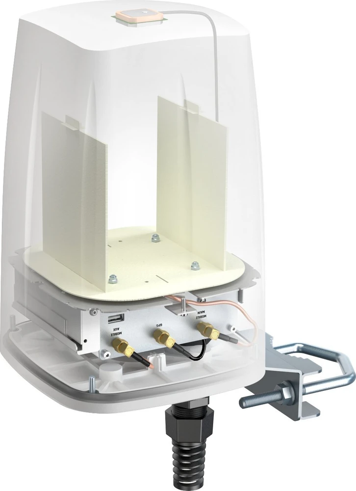 LTE + GPS antena „QuWireless QuSpot AX09S“, skirta „Teltonika RUTX09“
