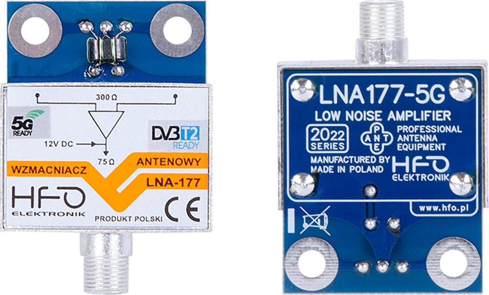LNA-177-5G antenos stiprintuvas – priekis ir nugarėlė