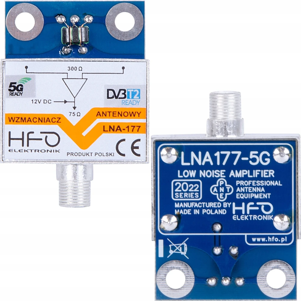 HFO LNA-177-5G stiprinimo modulis, dvipusis vaizdas
