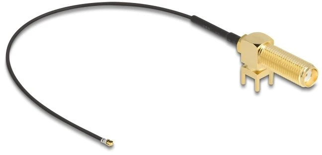Kabelis Delock DELOCK Antennenkabel SMA 90° PCB Buchse zum Einbau zu I-PEX
