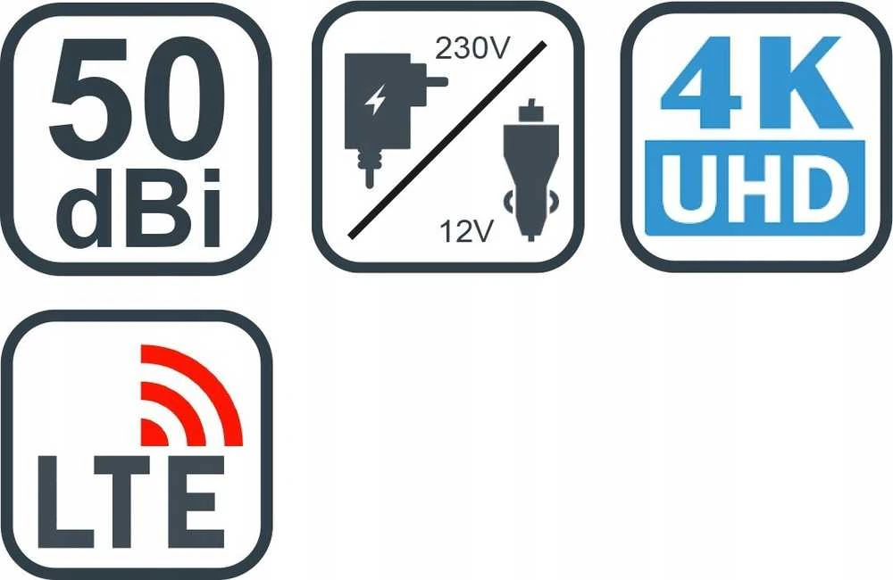 EVOLVEO Xany 4, 230/12V, aktyvi patalpų antena FM/DAB+/DVB-T2, LTE, 4G, 5G filtras