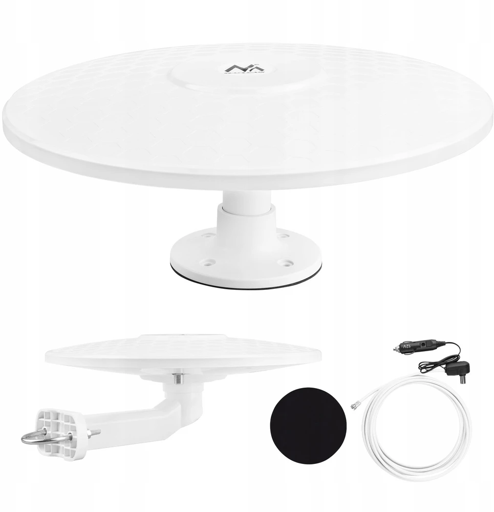 Maclean DVB-T/T2 HEVC visakryptė antena, aktyvi, kemperiui, 12 V, MCTV-103