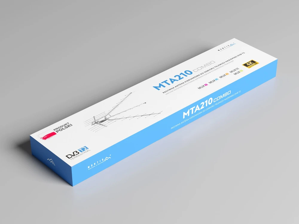 Antena RTV Montis Antena kryptinė su simetrizatoriumi MTA210 COMBO MONTIS lenkiškas produktas