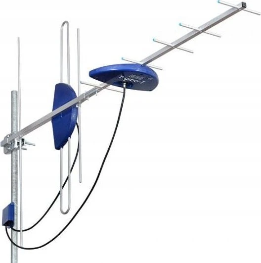 Spacetronik Telmor T-urbo-T COMBO SMART antenos atsarginė kopija COMBO UHF ir VHF DVB-T, T-urbo-T COMBO SMART, paprastai UHF 4,5 dBi, paprastai VHF 8-10 dBi