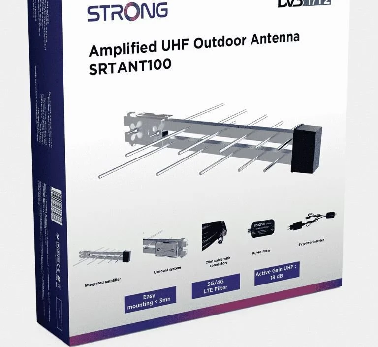 Antena RTV Strong SRT ANT 100 televizijos antena lauko 16 dB