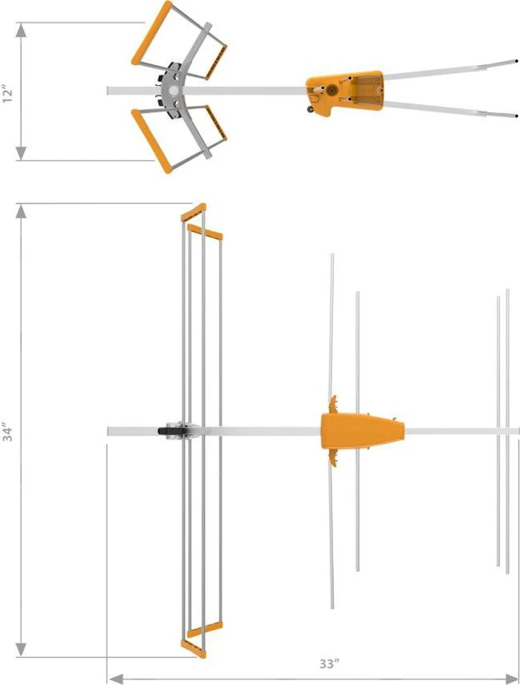 Antena VHF Televes Yagi V BIII, ref. 106601