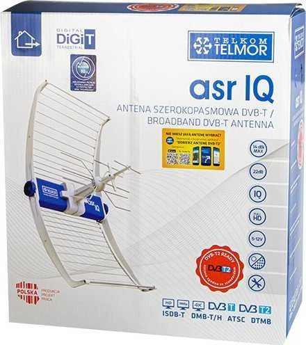 DVB-T/T2 ASR IQ 5G 700 PROTECTED 2023 TV antena su ZZA-7 Telkom Telmor maitinimo šaltiniu