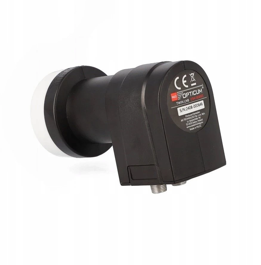 SAT TWIN OPTICUM Raudonas LNB 03H Premium keitiklis [0213]